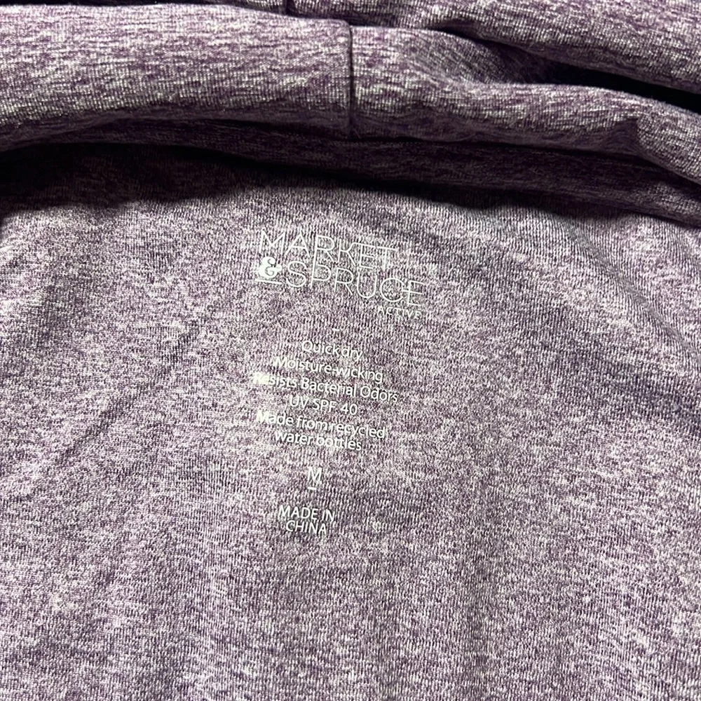 Purple market and spruce athleisure shirt size medium cowl neck - Picture 4 of 9